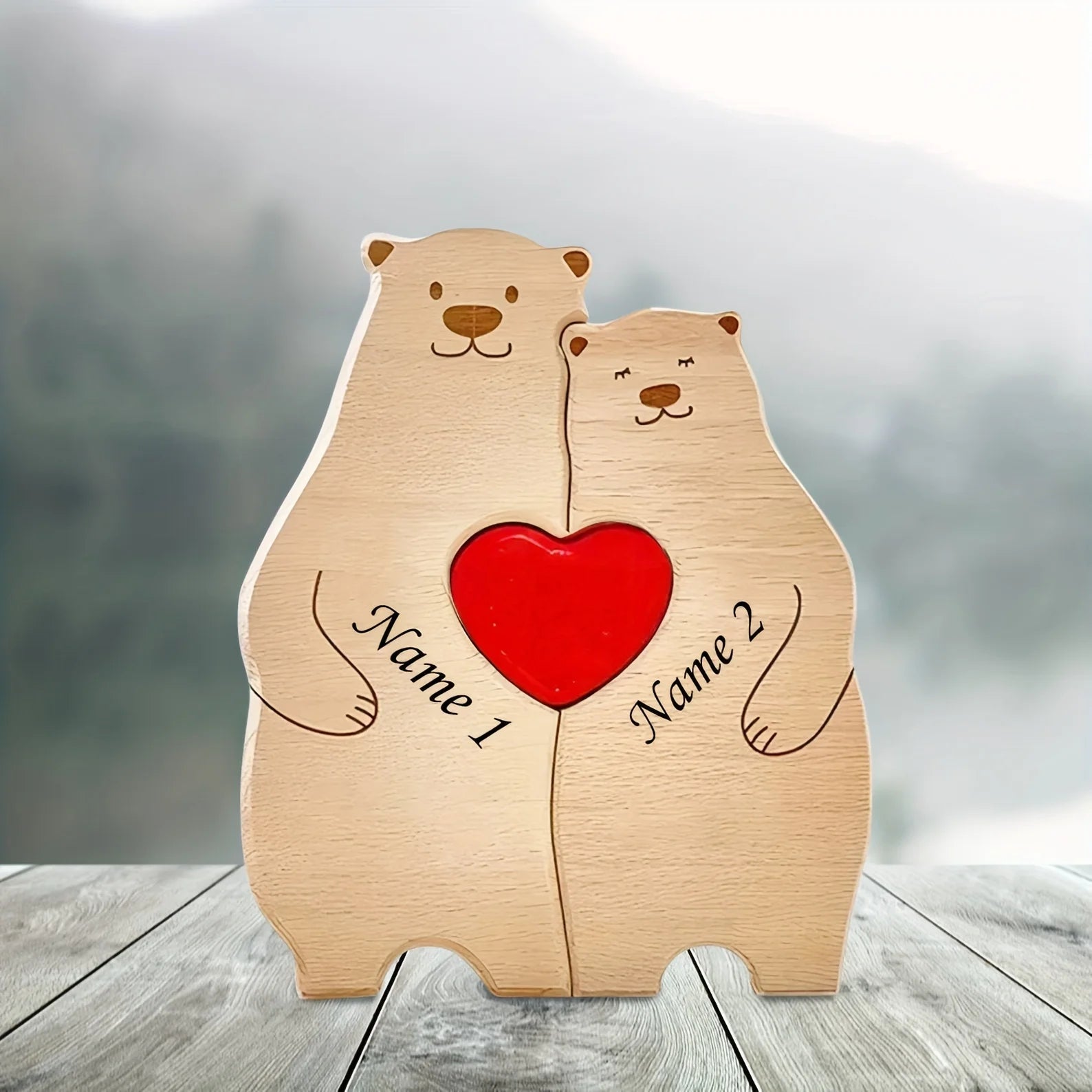 small size family gift with bears