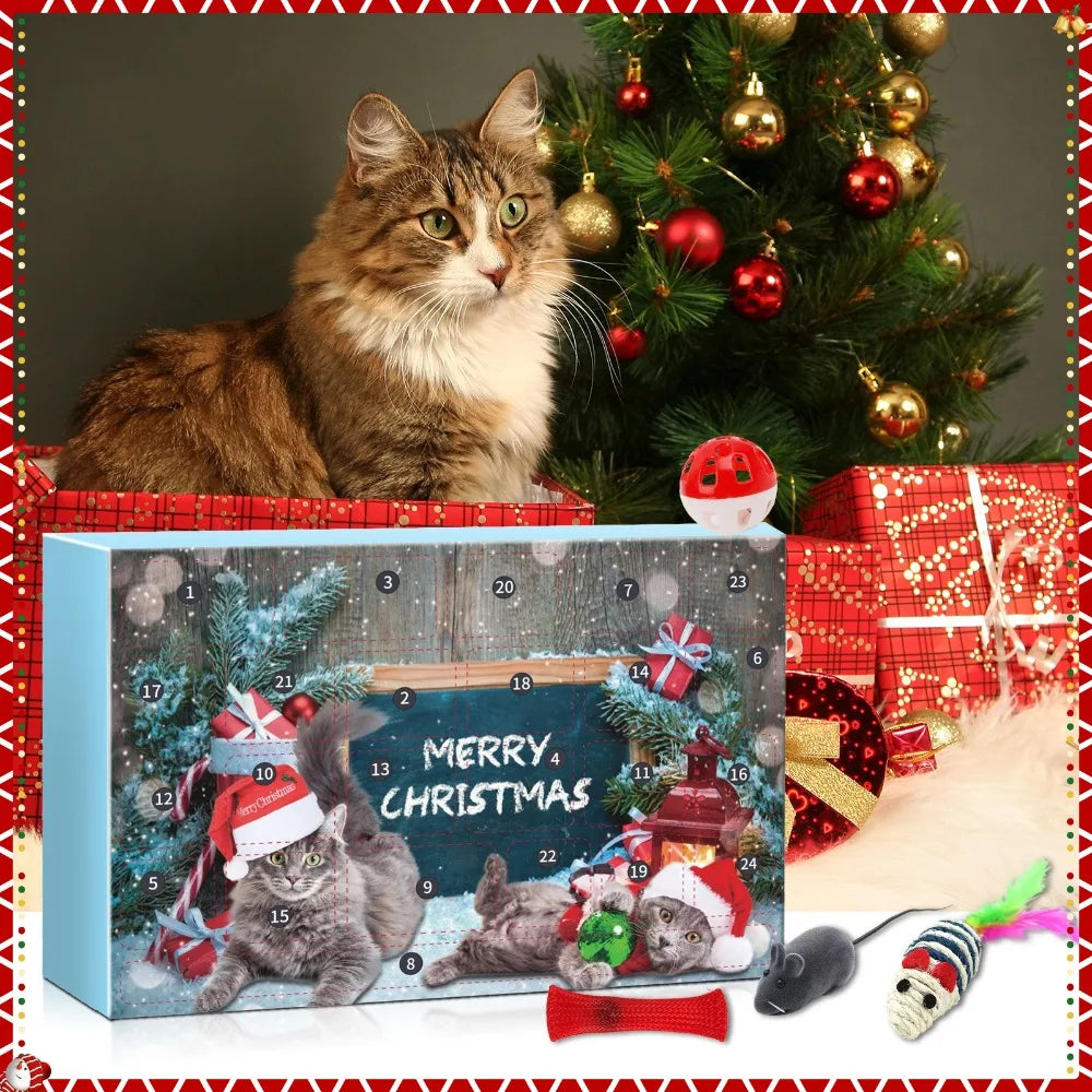 “Limited Edition Purr-Mas Calendar | Daily Cat Toys & Holiday Fun for Kitties”
