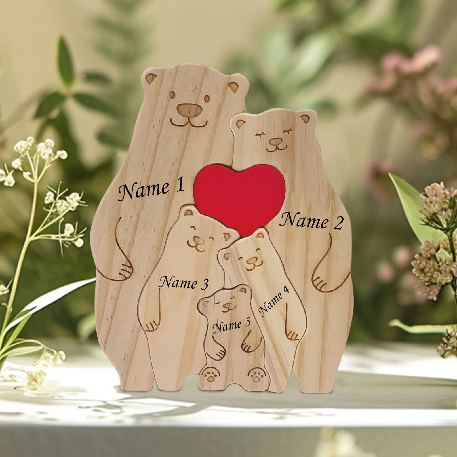 small size family gift with bears