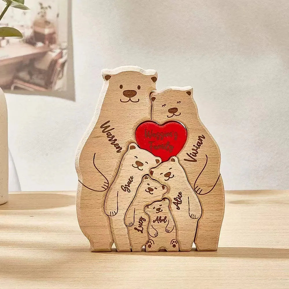 small size family gift with bears