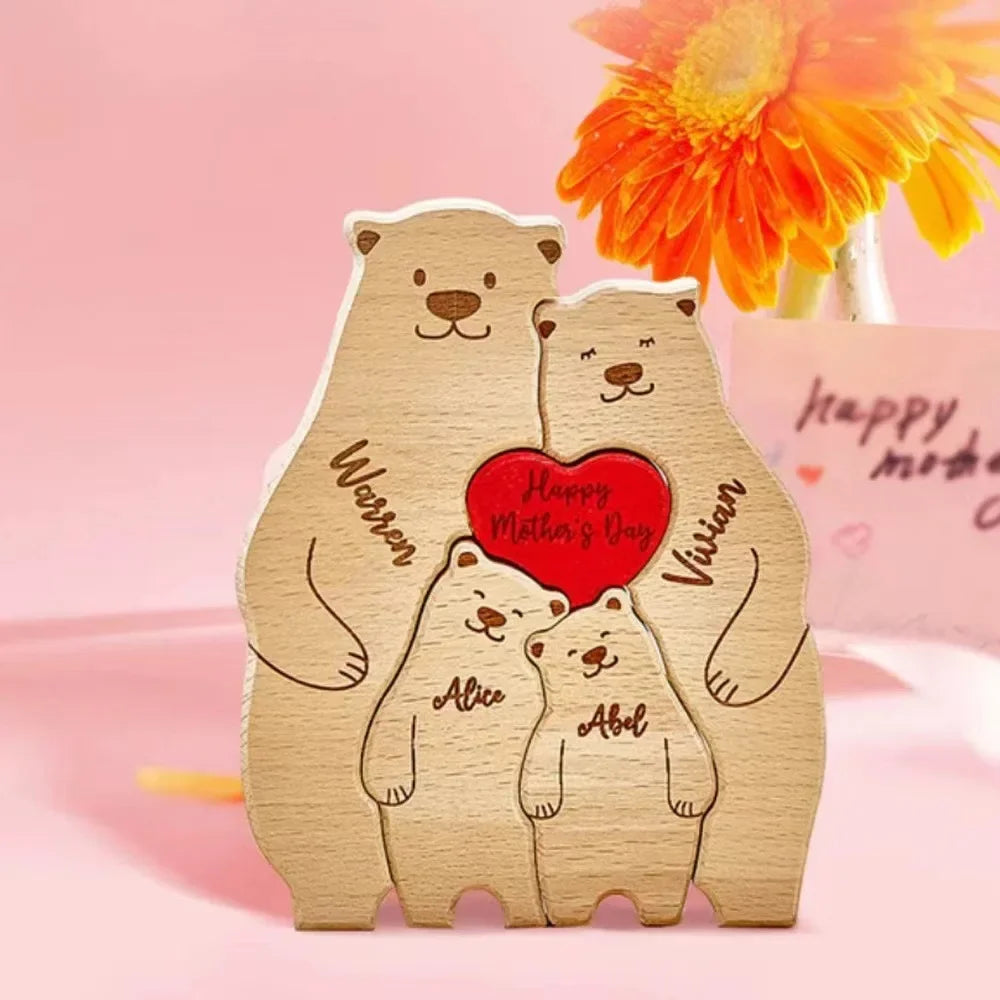 small size family gift with bears