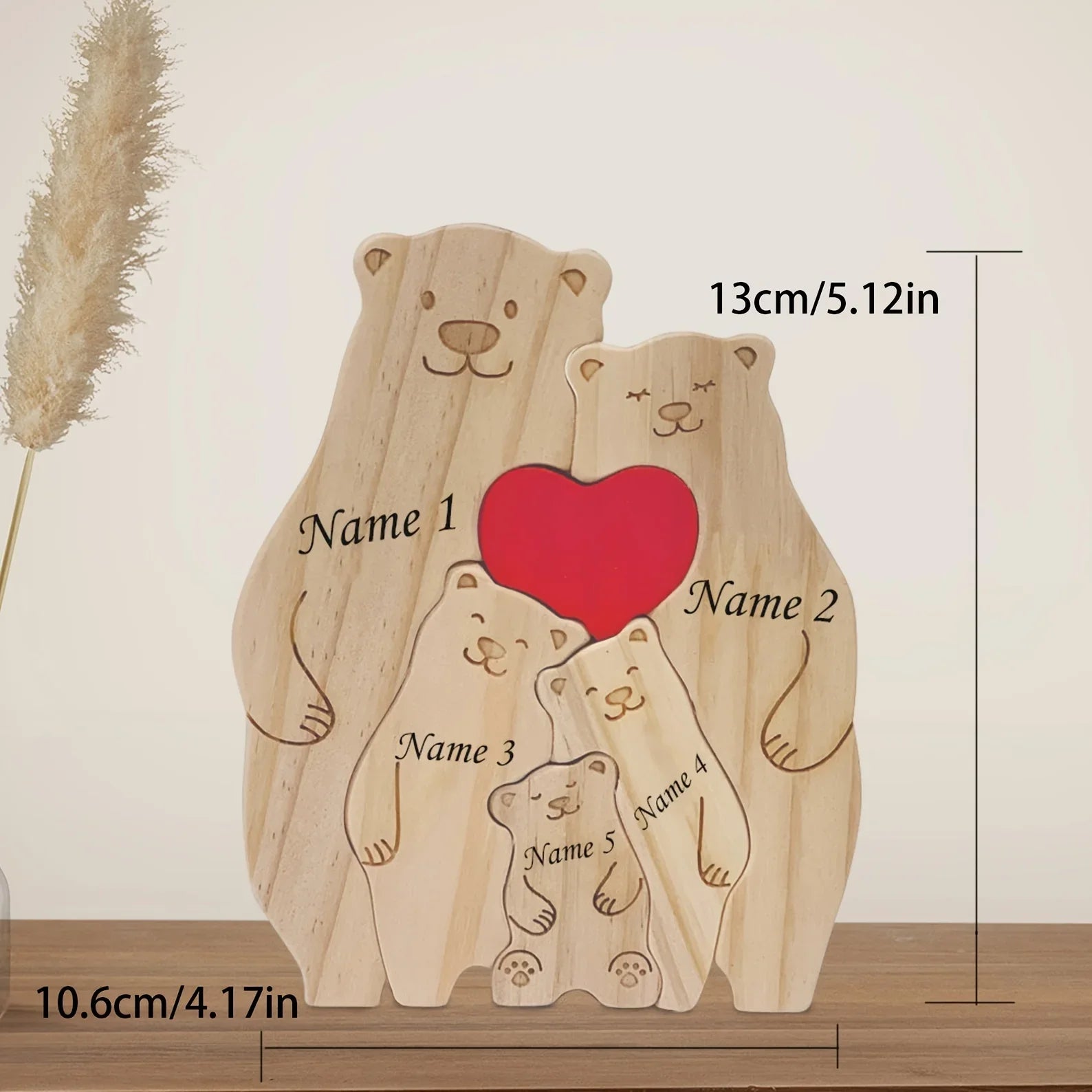 small size family gift with bears