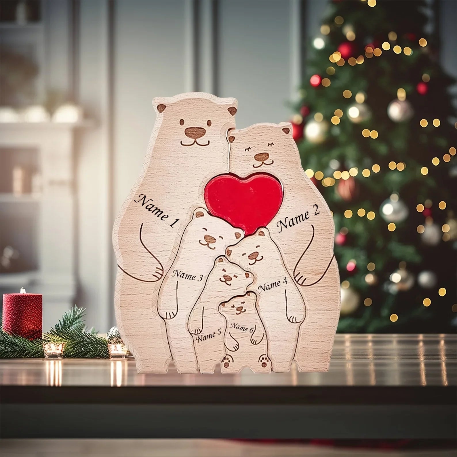 small size family gift with bears