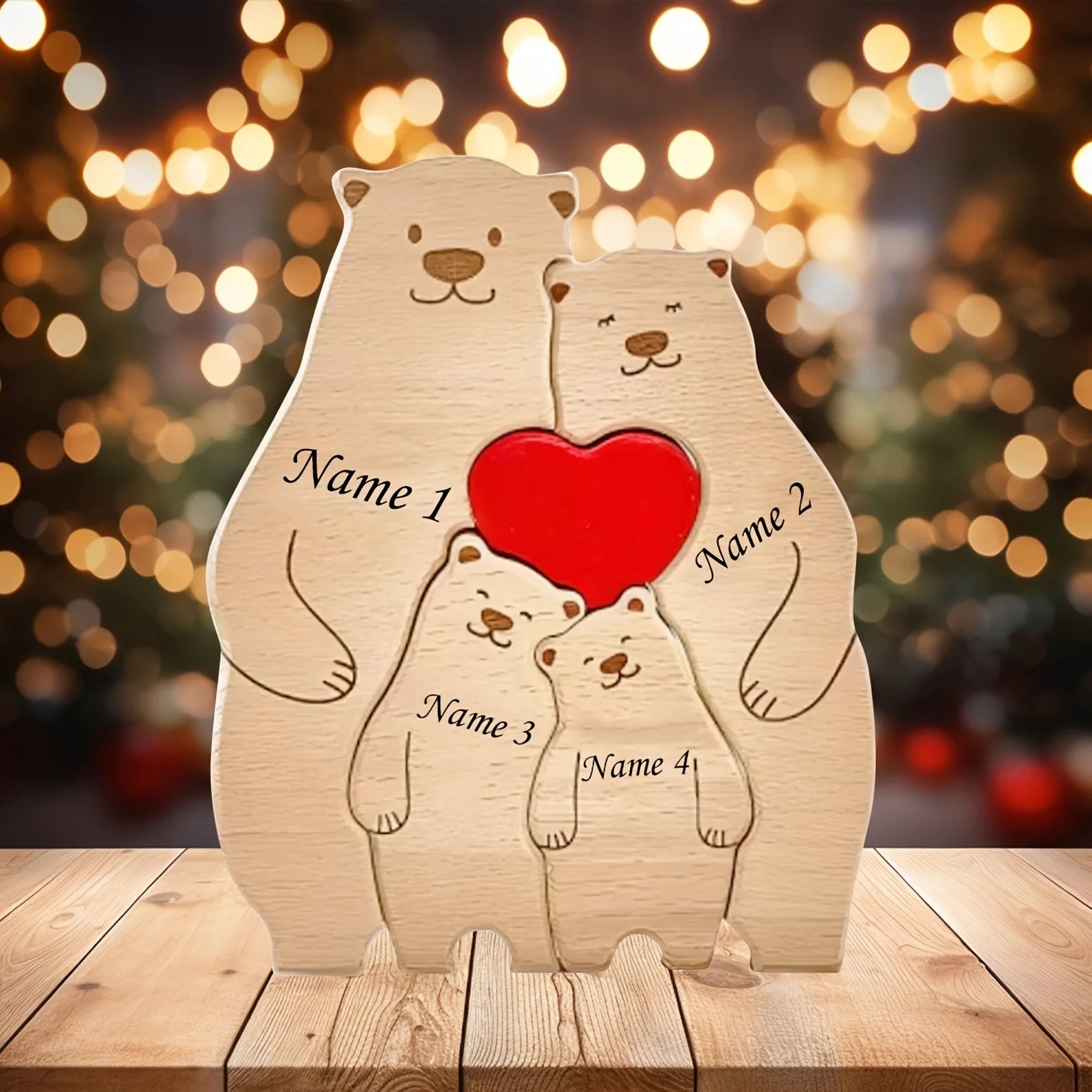 small size family gift with bears