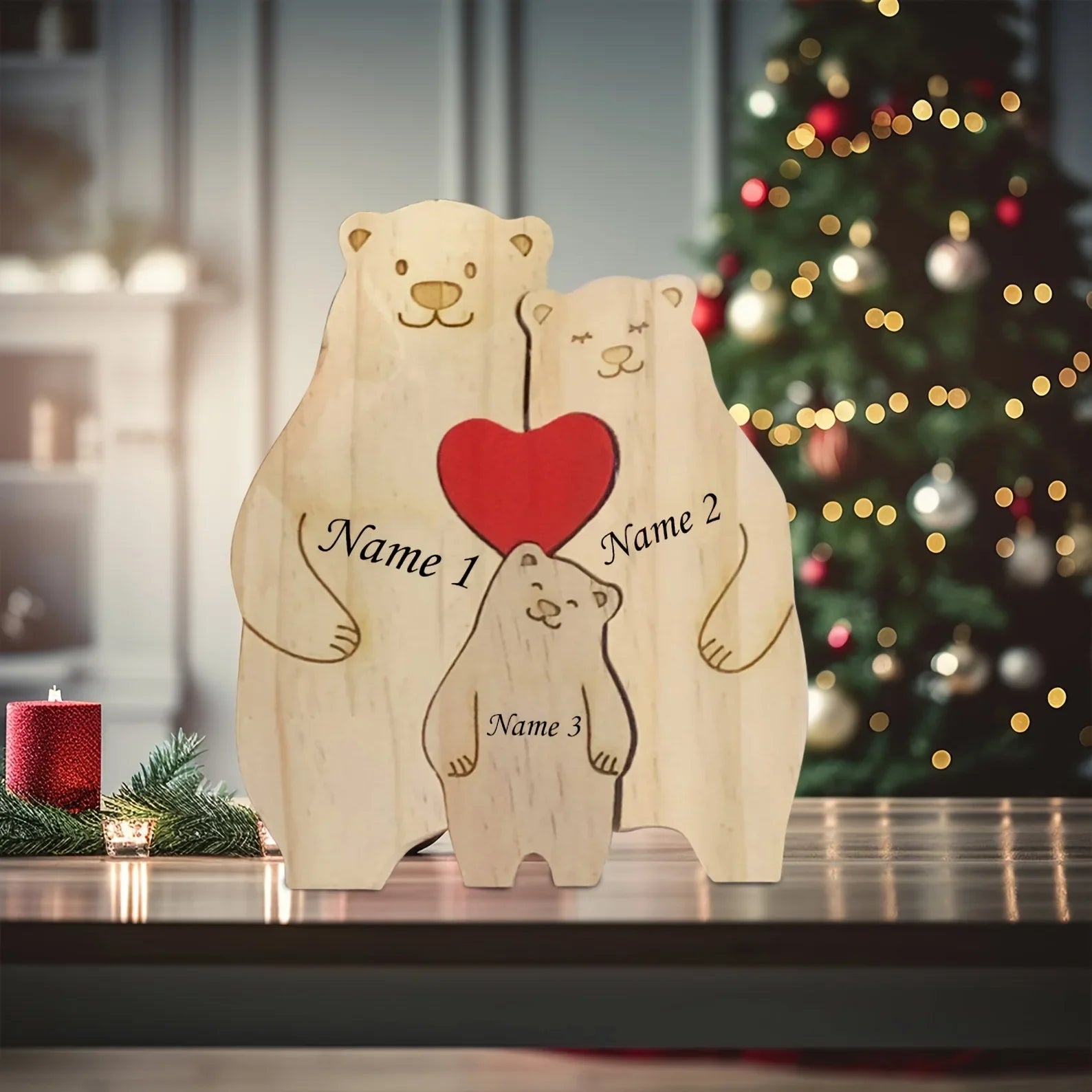 small size family gift with bears